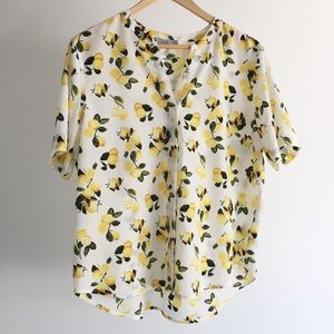 Lemon Print Blouse